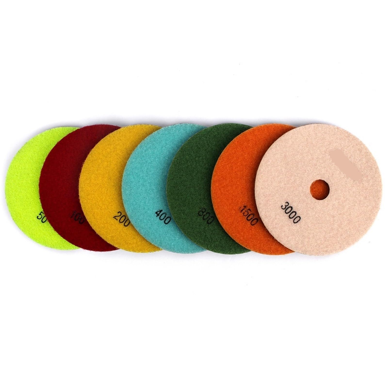 7 Teile/Satz 5 "125mm Flexible Diamant Polieren Pads for Granit Marmor Beton Nass Polieren Harz Räder Diamant Werkzeug