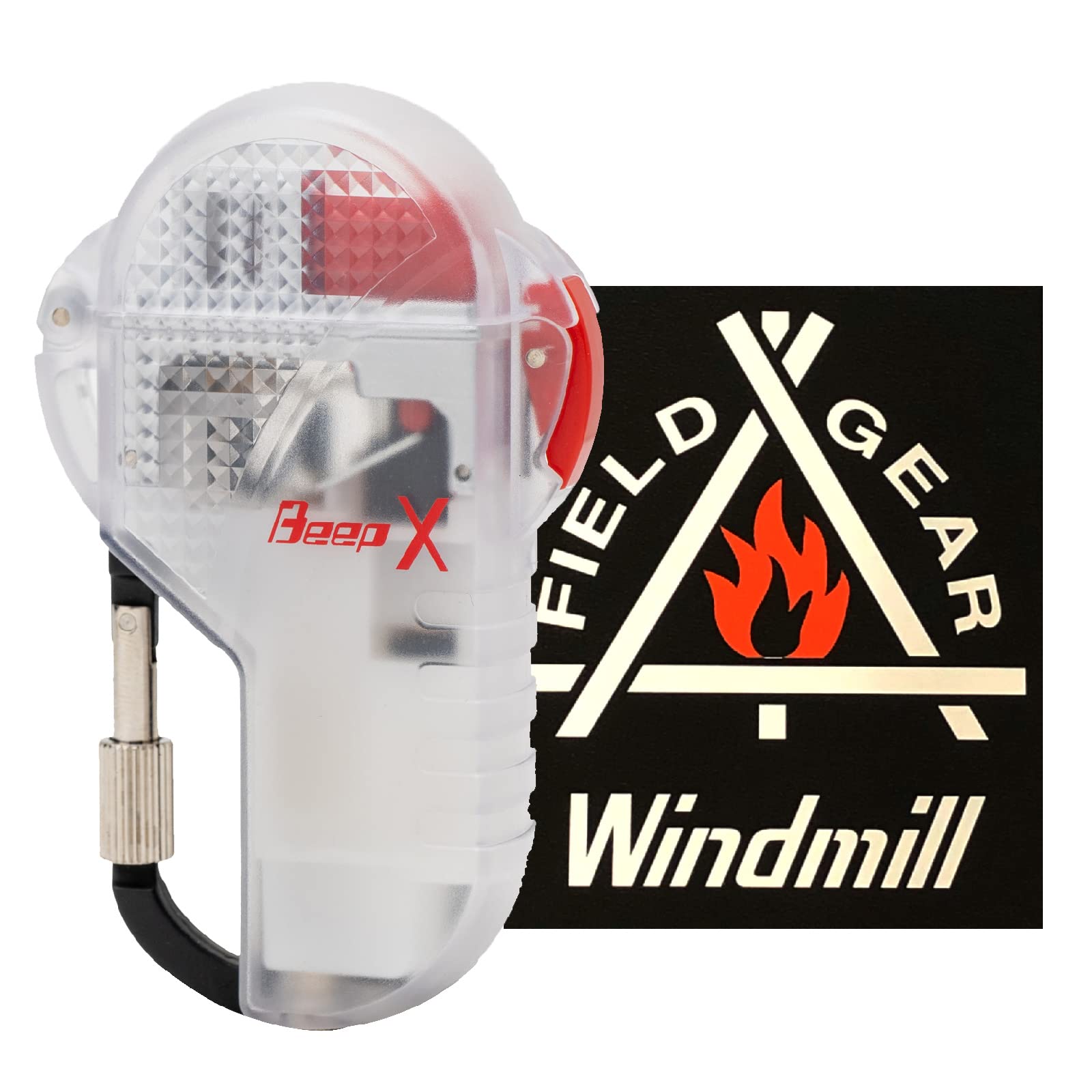 ウインドミル(Windmill) ターボライター クリアー BEEPX ロゴステッカー付き 防水 充填式 BEX-0001K