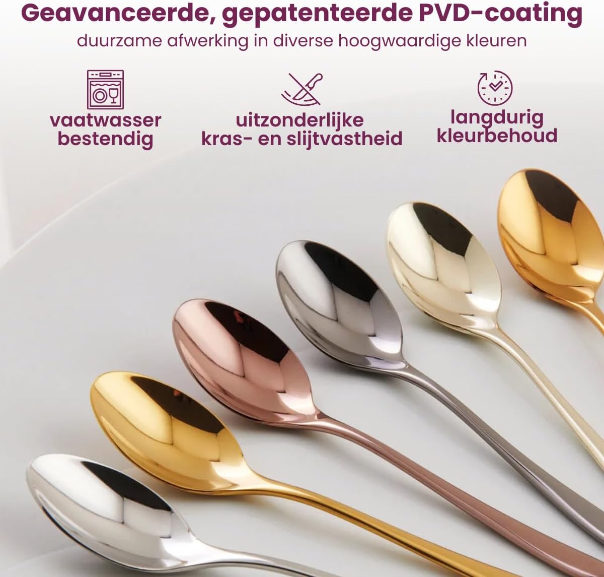 Sambonet - taste 36 Piece PVD Stainless Steel Cutlery Set for 6 People, Dishwasher Safe, Gold