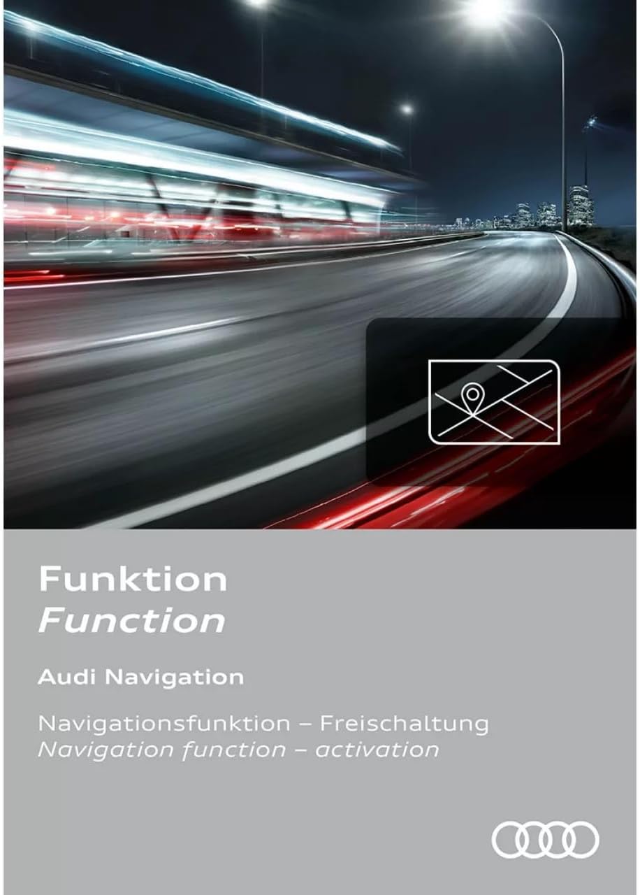Audi Navigation Function Activation, MMI Navigation Plus Activation Document, Compatible with Audi Vehicles, Europe Map Material 2020-2022