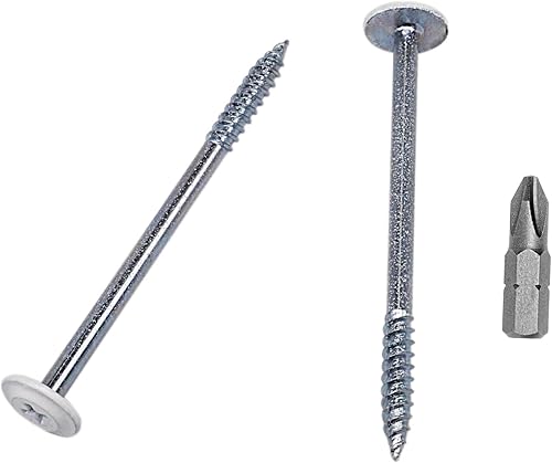 SKIR'CO (170 piezas) Tornillos autorroscantes para madera pintados de 4,2 x 65 m