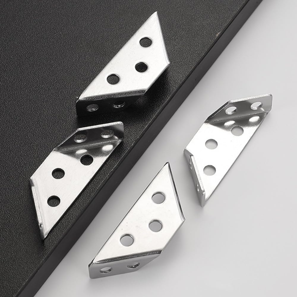 4 Connettori Angolari Per Letto - Filettatura Triangolare M8, Acciaio Zincato, Per Mobili E Casse - Foto 6