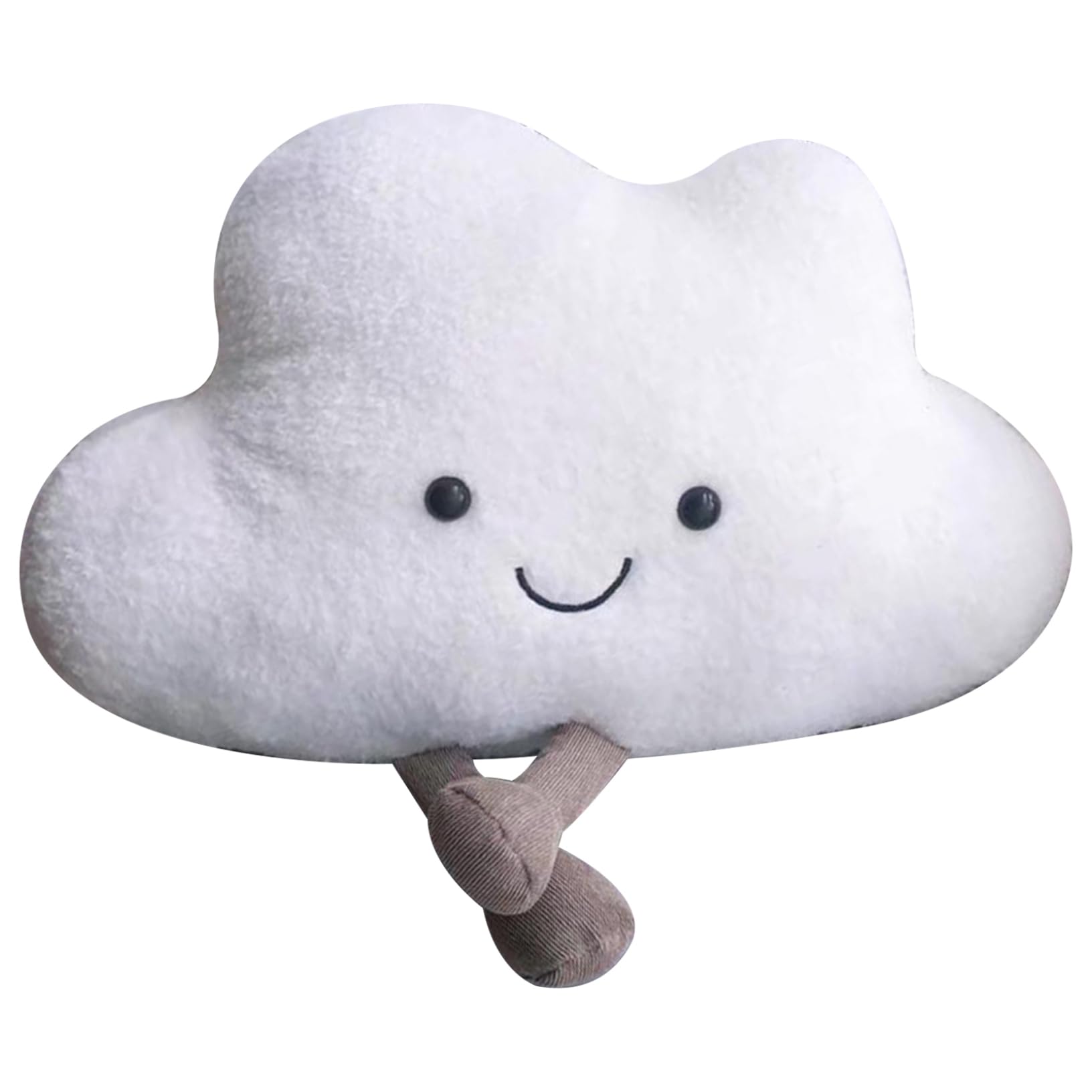 Xoeryoy Cloud Pillow Plush Cute Throw Pillow with Foot Cartoon 19.7x13.8in Fun Decorative Cloud Pillows for Kids Nursery Sofa Bedroom