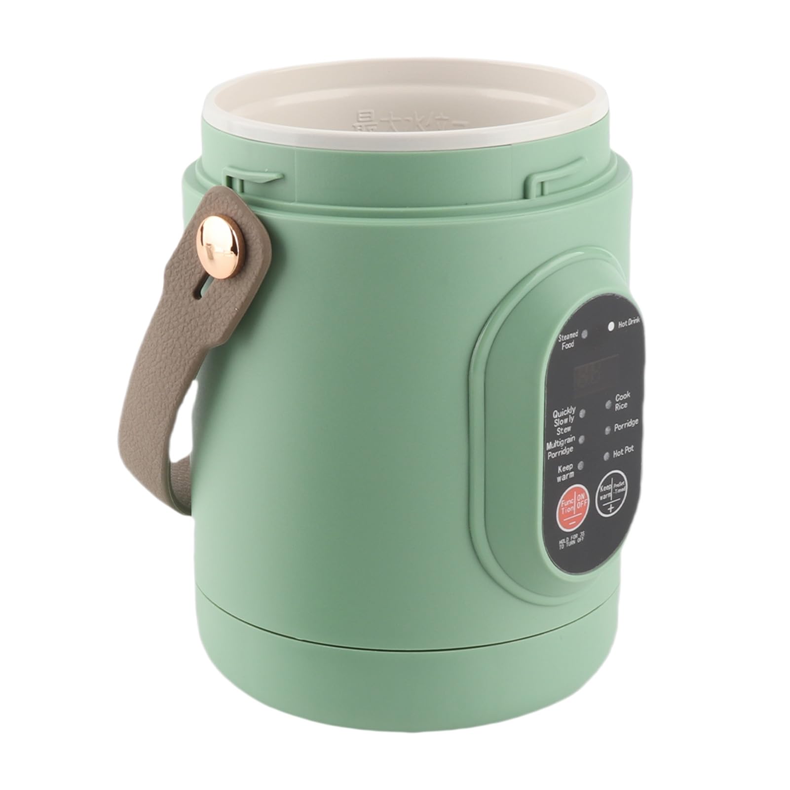 Tnfeeon Tragbarer Elektrischer Wasserkocher, Kompakter Mini Heißwasserkocher mit 12H Voreinstellung, Automatischer Warmhaltefunktion for Reise, Büro und Zuhause Zum Kochen (EU-Stecker 220 V)