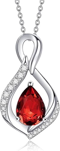 AENEAS Collar con dije de piedra natal infinito para mujer, regalo de joyería para cumpleaños, aniversario, Navidad