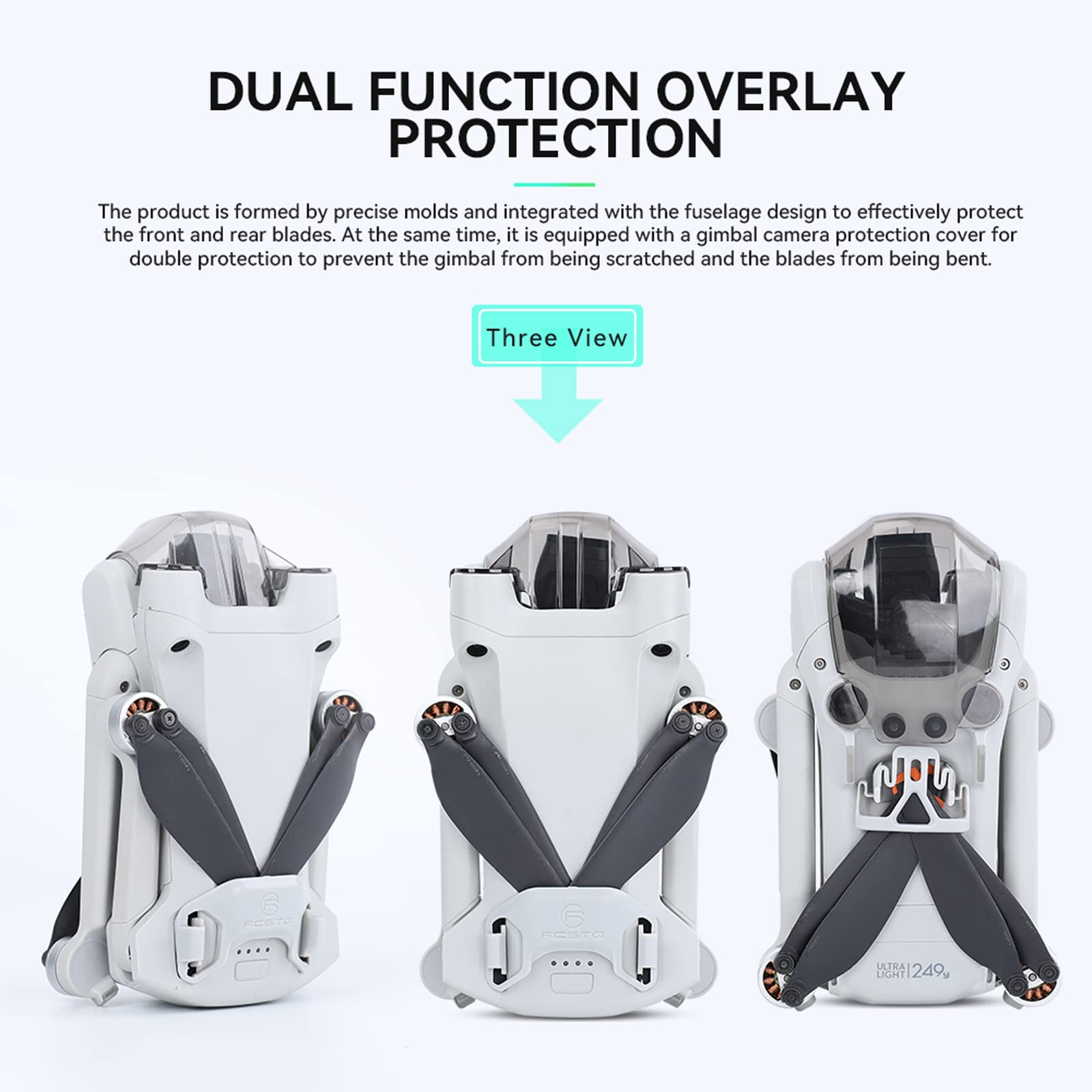 Palumma Propeller-Fixiergurt Für DJI Mini 3 Pro – Schwarz, PU-Material, 260x40 Mm, Schutz Beim Transport
