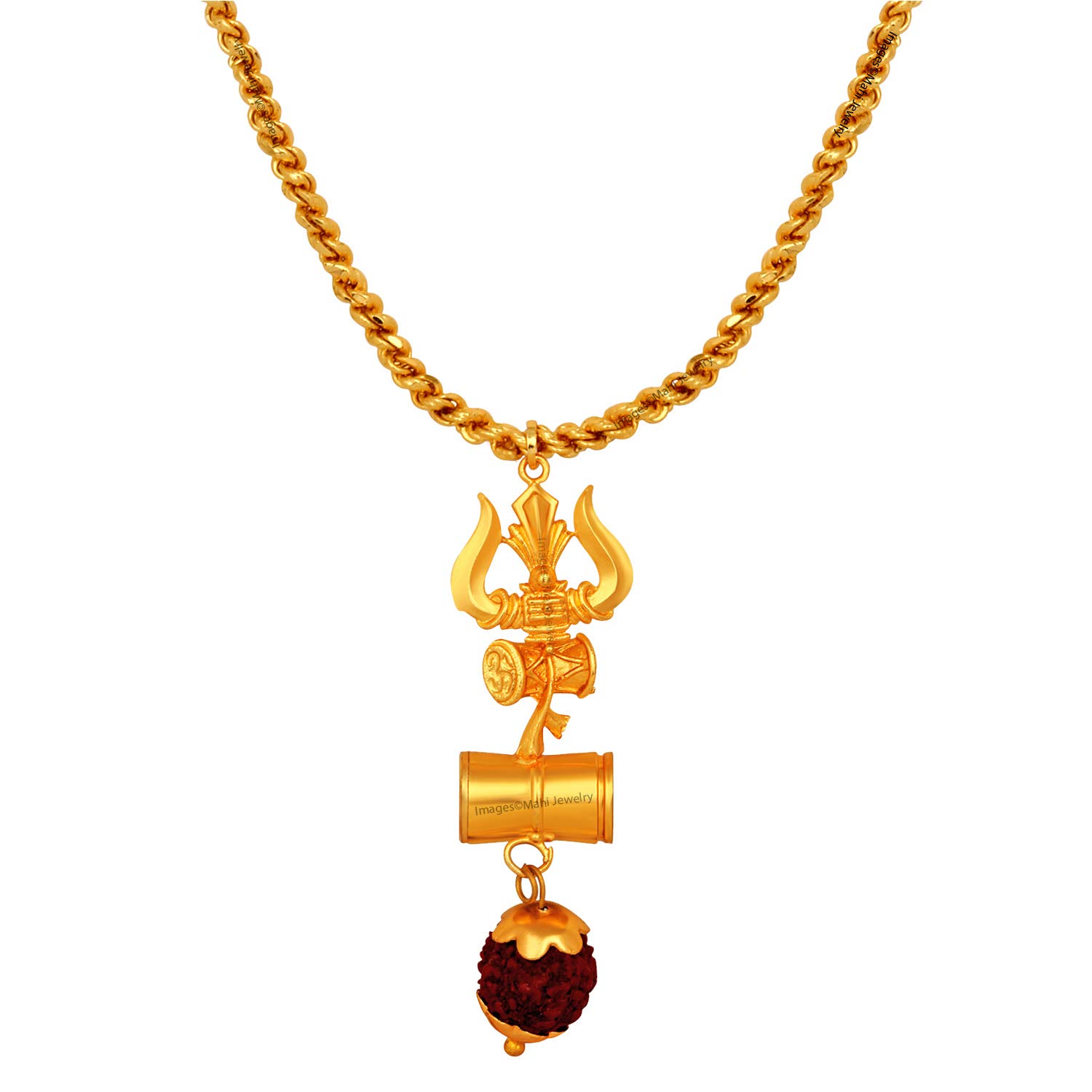 Lord Shiva Trishul and Damru Religious Pendant for Men and Women (PAPS1101708PR)-image-21