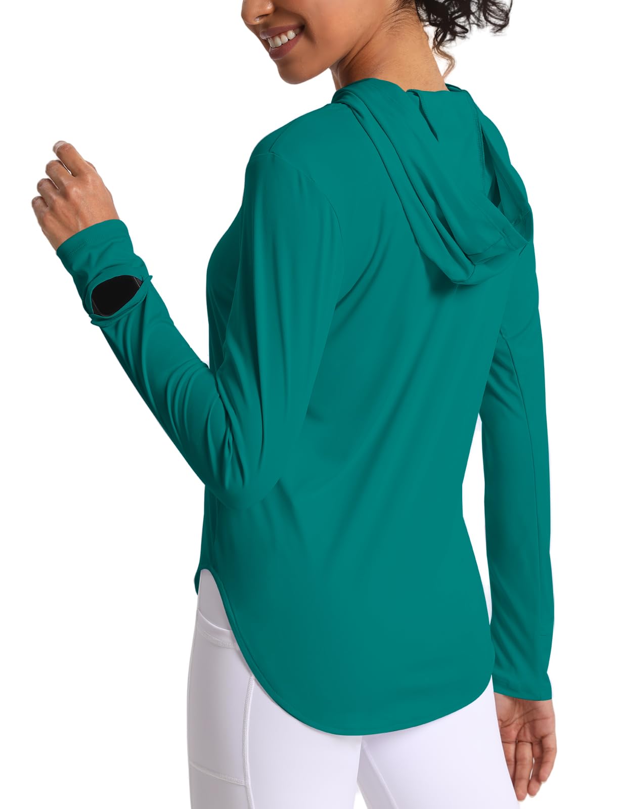 Women's Sun Shirt Hoodie Rash Guard Long Sleeve SPF UV Protection T-Shirts UPF 50+ Hiking Quick Dry Lightweight