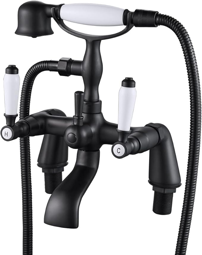 Traditional Bathtub Mixer Tap,Luckyhome Victorian Bath Shower Mixer Tap