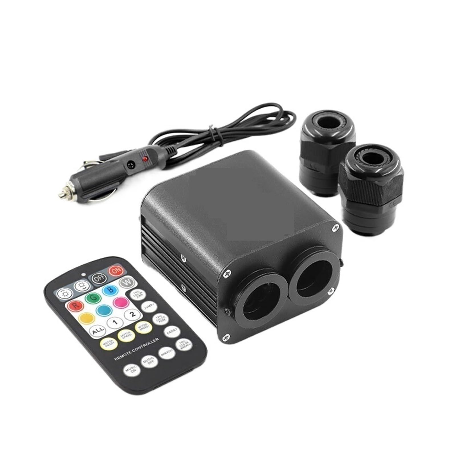 20W Twinkle Starry Sky Car Star Light Techo Led Luz De Fibra Óptica Cielo Estrella Techo Decoración Doble Cabeza Control Independiente(Mixed 450 4m 2pcs)