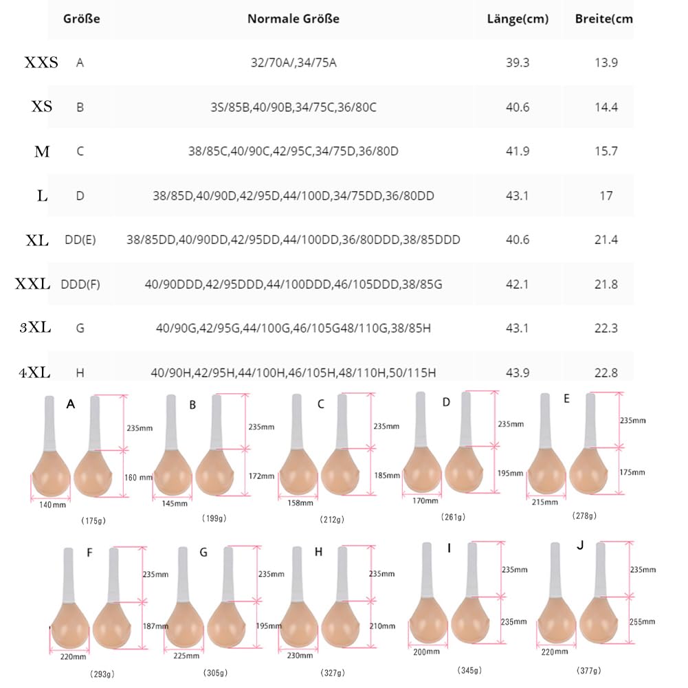 MEIION Sunabz InvisiLift Invisible Bra - Sollevamento istantaneo del seno per una scollatura sicura