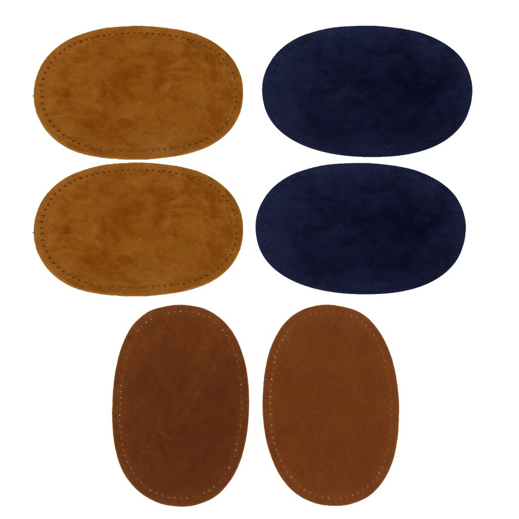 Patchs Coude Et Genou En Tissu Daim - Lot De 3 Paires (14x9 Cm) - Pour Réparation Et Décoration De Vêtements - 8