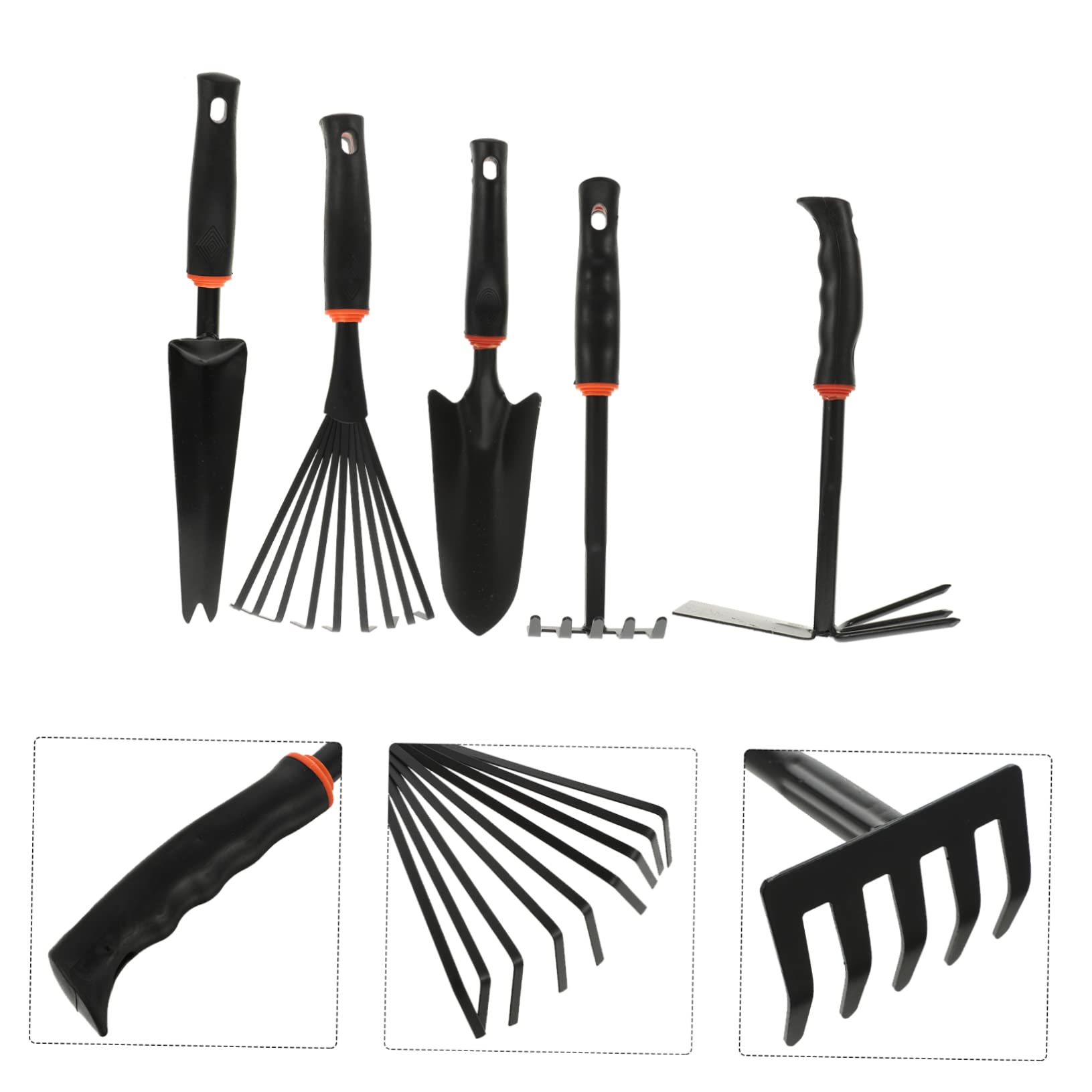 TOYANDONA 5pièces Pelle De Jardinage à Manche Outil De Creusement Plantation pour Fleurs Kit Outils De Jardinage