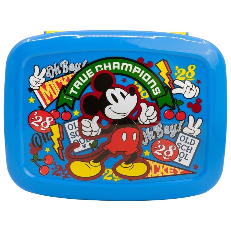 Image of STRIDERS BentoPro Sandwich Box for Kids - Mickey Lunch Box with Multi Compartments | Leak-Proof, BPA-Free & Reusable School Tiffin | Perfect for Boys & Girls' Snacks, School, Travel & Everyday Use