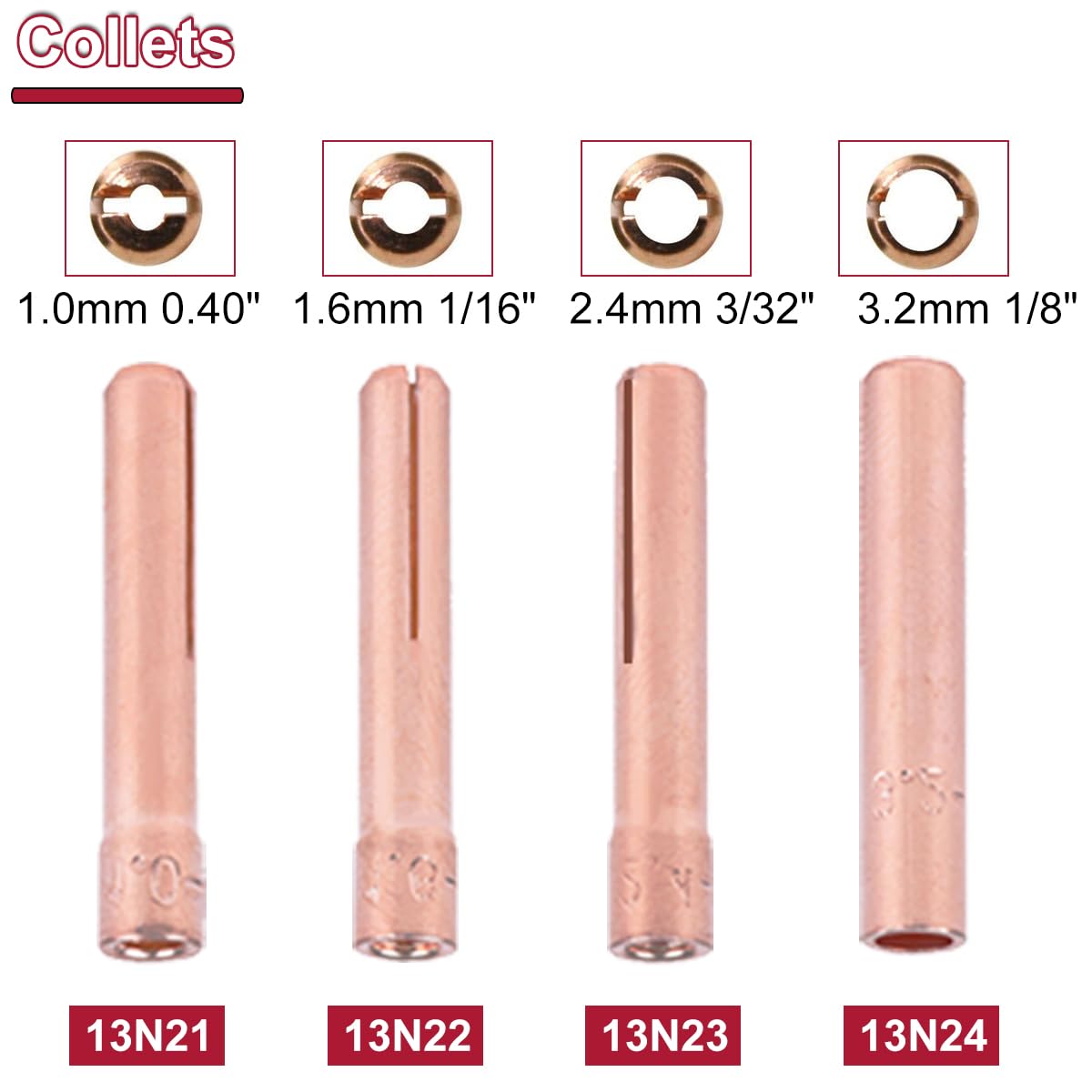 Zestaw korpusu palnika spawalniczego Stubby Collet do pistoletu spawalniczego TIG DB SR WP 9 20 25, soczewka gazowa, materiały eksploatacyjne 6 ~ #12, 41V33 41V35 41V24 tylny kubek, 0.1 cm ~