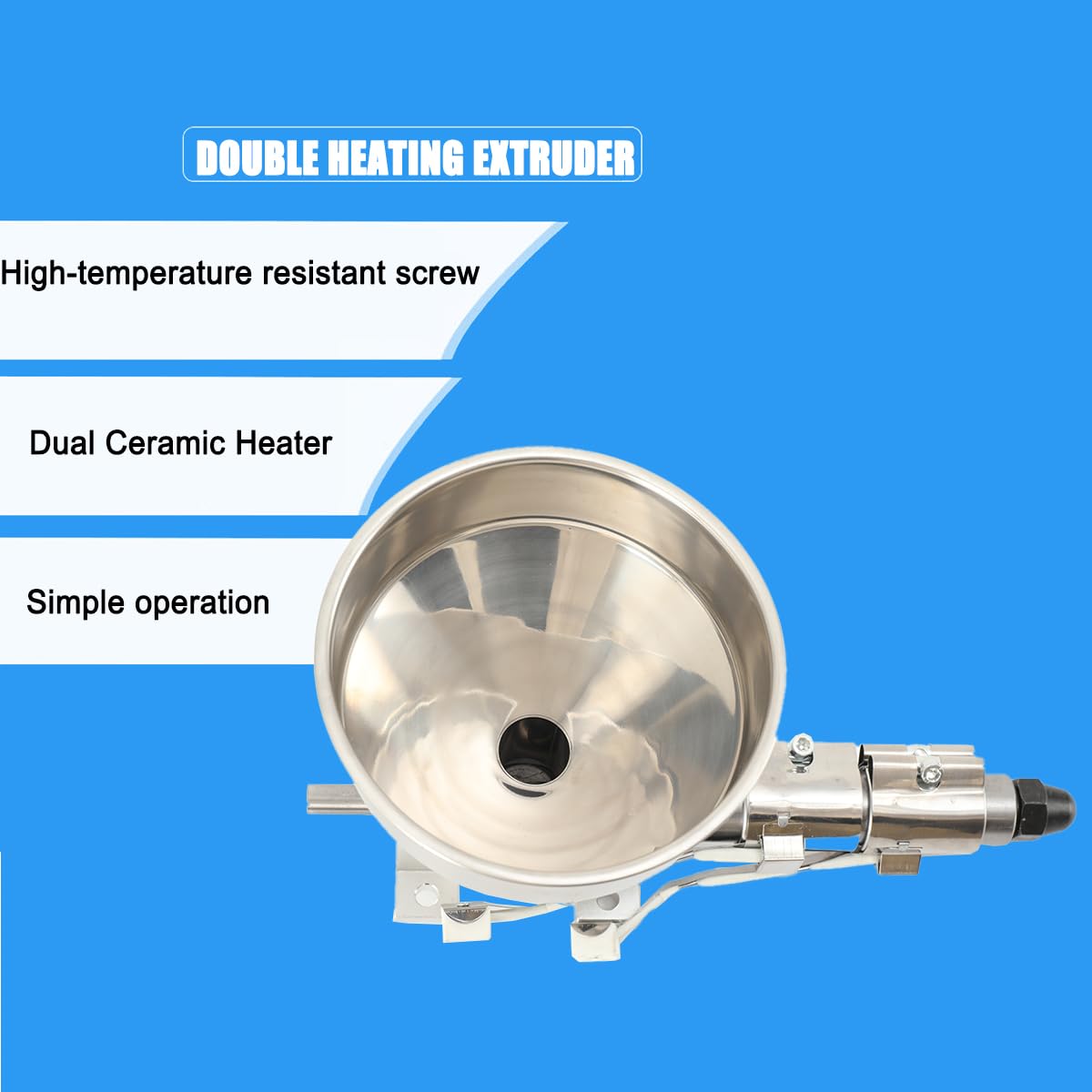 Einzelschneckenextruderteile 3D Filament-Extruder Einzelschnecken-Extruderteile 200W Keramik-Heizspule Teile Für Einschneckenextruder Filamentextrude - 2,5 mm Bohrungsdüse