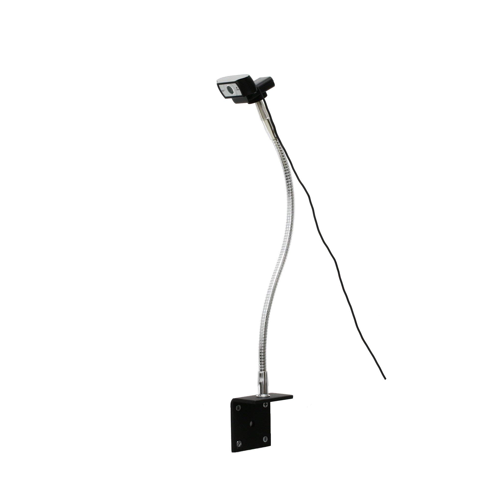 18" light-duty flexible arm webcam stand with angle mount