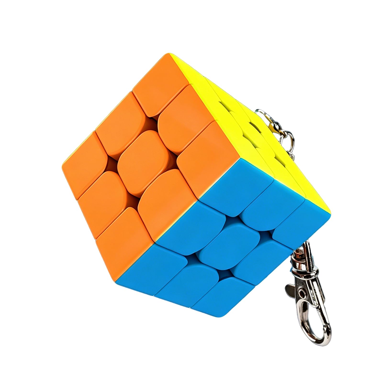 Mini Cubo De Rubik 3x3 Con Llavero | Gobus MoYu | 30mm | Stickerless | Portátil | Ideal Para Viajes Y Regalos
