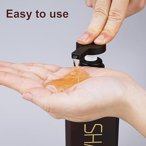 Miniatura 8 de Dispensador de champú y acondicionador, botellas de jabón de ducha, paquete de 3 botellas de viaje de 18.6 fl oz/18.6 onzas, accesorios de viaje,