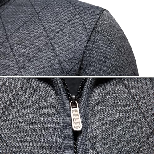 Mylldey 1/4 Zip Pullover Mens Sweaters Lightweight Pullover Soft Men's Knit Long Sleeve Sweater - Image 5