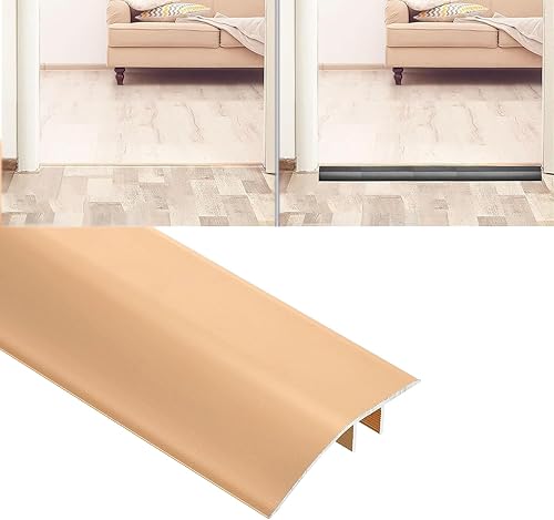 Tira de umbral de transición de piso de aluminio, tira de tapado de borde para piso laminado, alfombra de vinilo, cubierta de hueco, decoración de