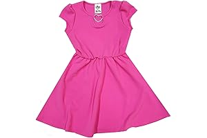 Exceptional Young Bleu Girls Skater Dress with Shimmering Rhinestone Hardware