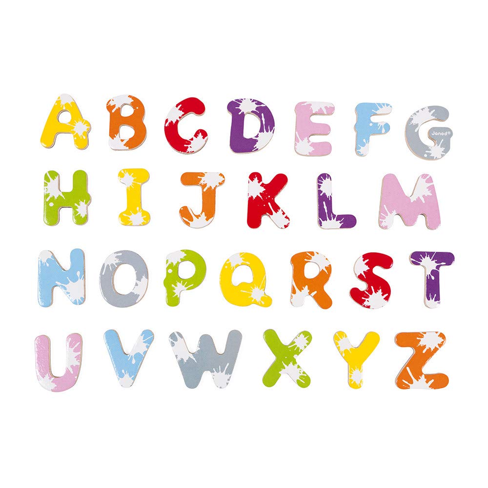 Janod - Set Of 52 Splash Magnetic Letters - Children's Board Accessory - Learning to Read and Write - from 3 Years Old, J09612 - Image 3