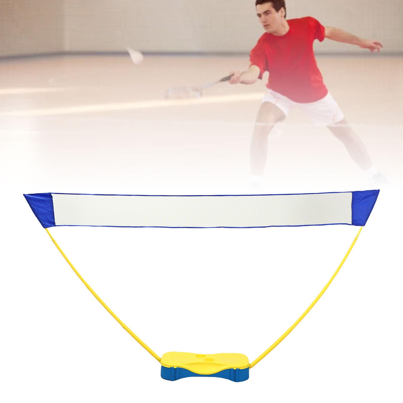 Rete Sportiva da Tennis Portatile e Durevole da 9,8 Piedi, Ideale per gli Appassionati di Badminton e Tennis, Design Compatto per L'intrattenimento Familiare