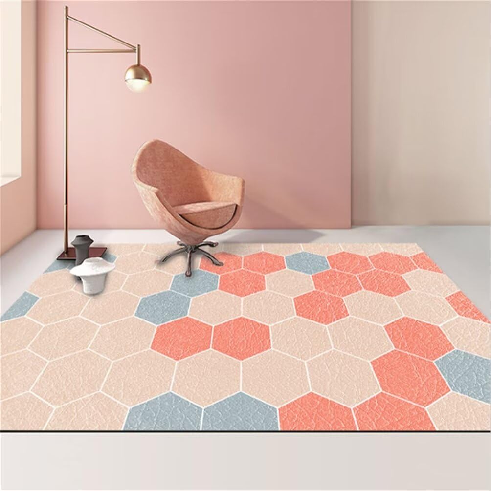 Tapis manga 150x200cm kaki et bleu pour chambre d'ado garçon