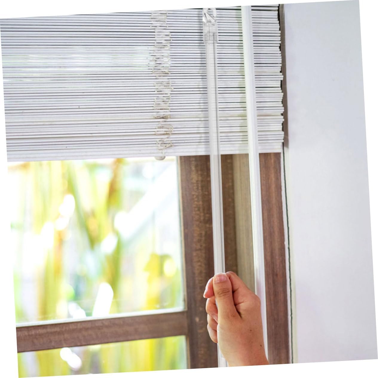 ARTIBETTER 6pcs Replacement Blind Wand Vertical Blind Stick Rod Stick Hook Easy to Install Tilt Rod for Window Treatments