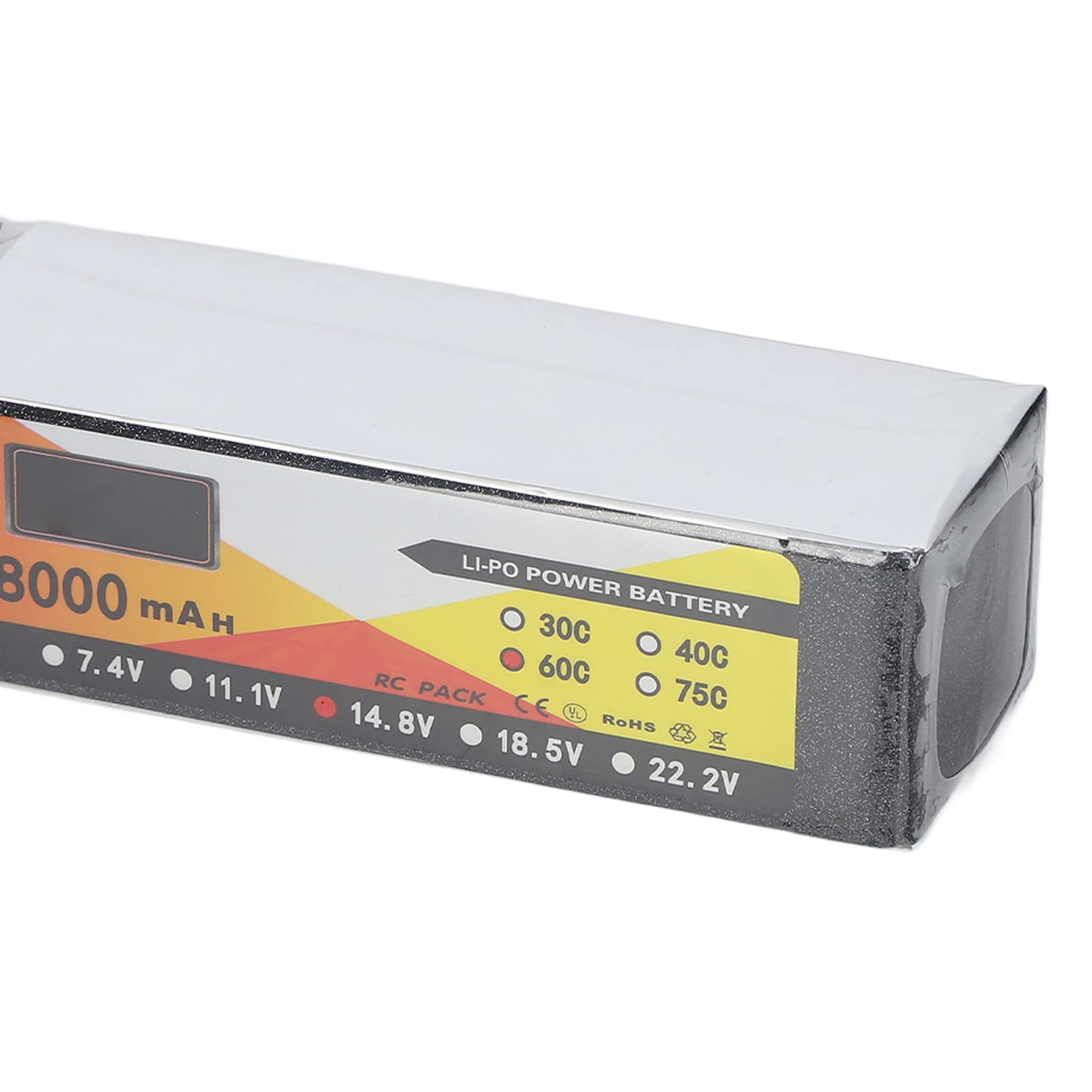 Batteria RC Lipo 14.8V 8000mAh 60C Batteria ricaricabile 4S1P ad alta potenza ad alta capacità con spina XT60 per RC Auto da corsa Quadcopter FPV Drone