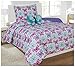 Fancy Linen Girls Comforter Set Butterfly Blue/Turquoise Purple New # Butterfly Blue (Twin Comforter)
