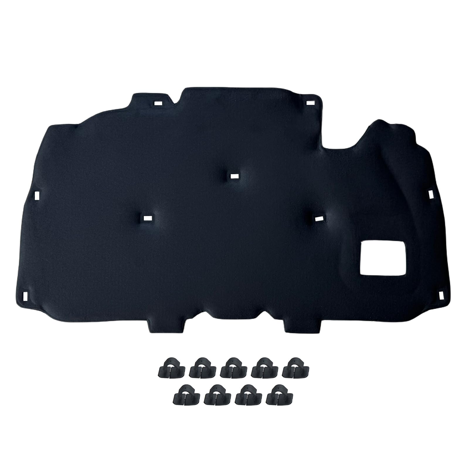 GEPCO Motorhaubendämmung Motorraumdämmung Dämmmatte Motorhaube mit Clips kompatibel mit VOLVO S40 II, V50, C30, C70 II 2004–2013 Benzin 30740133