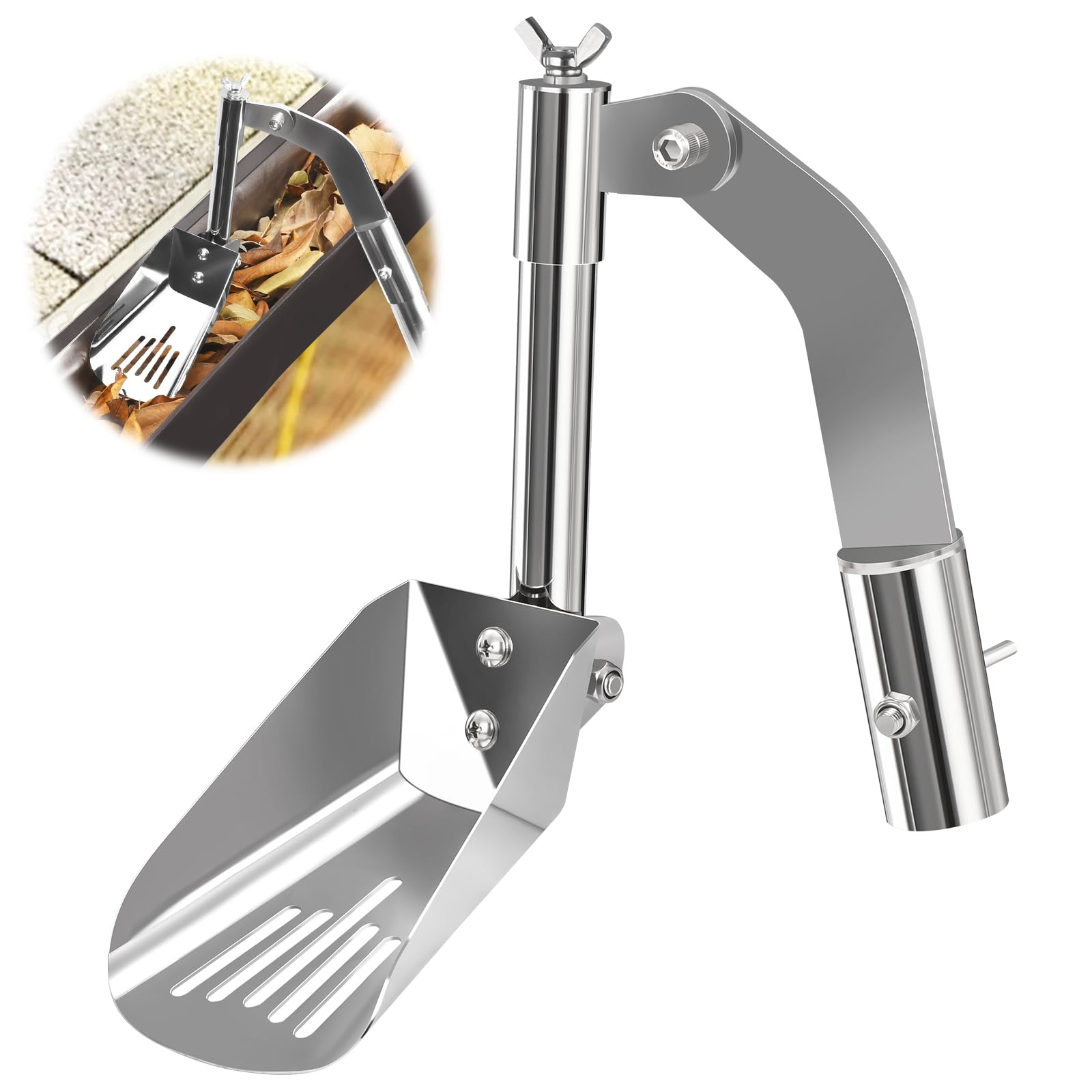 Regenrinnen-Reiniger Aus Edelstahl | Praktische Schaufel Für Dachrinnen & Gräben