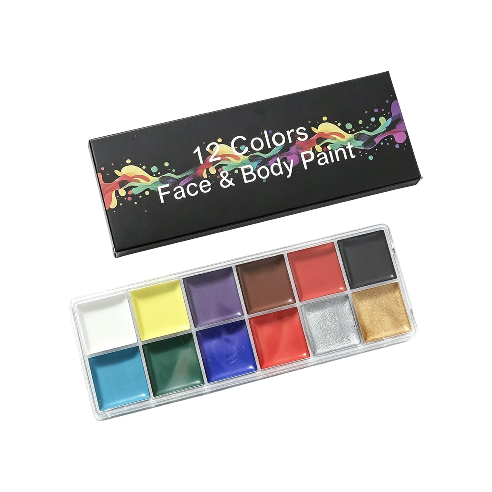 Amazon | フェイスペイント ボディペイント 12色セット 油彩 メイク