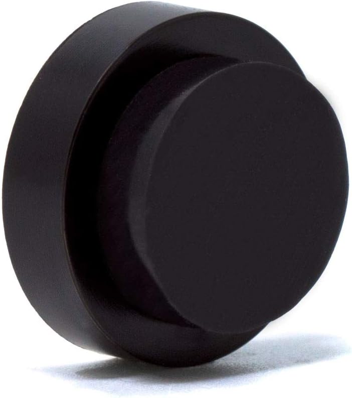 virea 10 x Door Stops 40 x 8 mm Black SelfAdhesive Door Bumpers