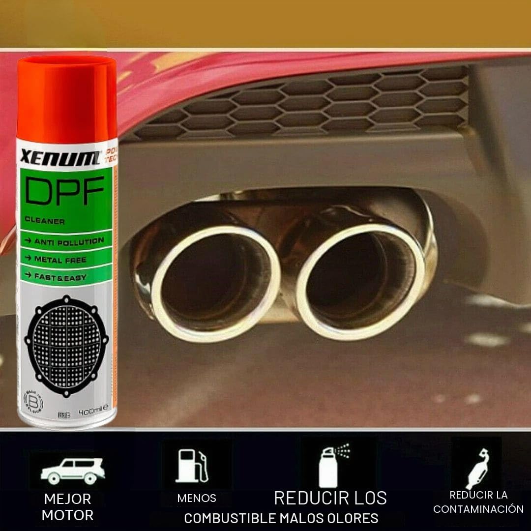 LIMPIADOR DPF XENUM DPF XENUM LIMPIEZA DE FILTRO DE PARTÍCULAS 400ML SIN DESMONTAJE PARA DAR UNA SEGUNDA VIDA A SU FILTRO DE PARTÍCULAS LOTE DE 2 + 2 BOQUILLAS DE INYECCIÓN (CÁNULAS BLANCAS)