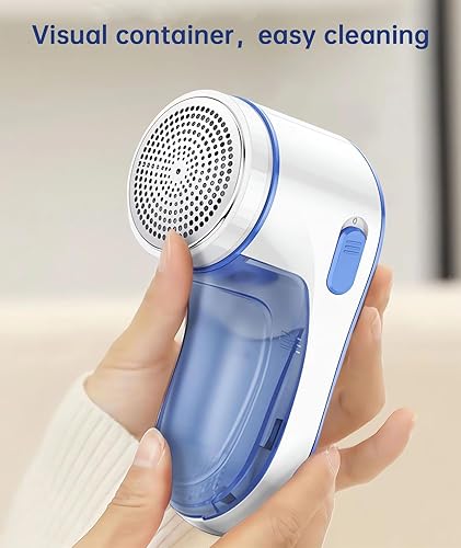 Miniatura 4 de Yomeie Afeitadora de tela, removedor eléctrico de pelusas, afeitadora de pelusa para ropa y muebles, afeitadora de suéter y removedor de píldoras,