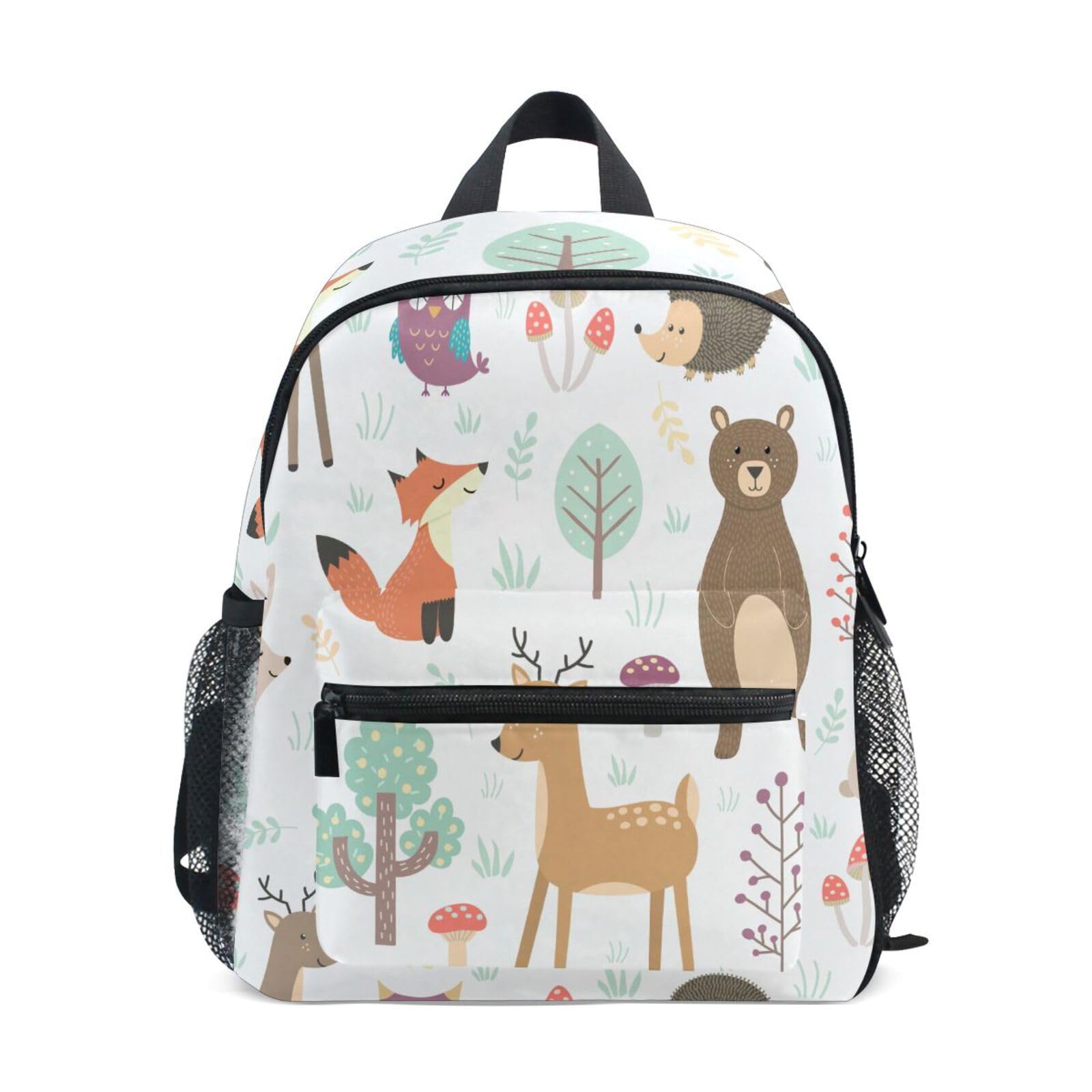 OREZI Cute Kids Back Pack Fox And Bear Todder Backpack Lightweight Preschool Kindergarten Book Bag Practical and Durable Daycare Bag for Travel,Toys