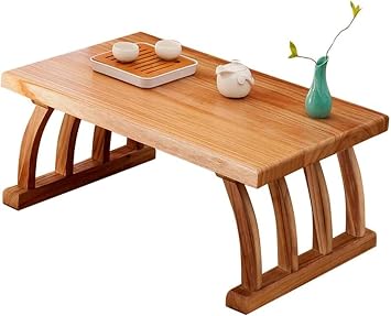 Low Coffee Table Living Room Farmhouse Floor Table Computer Desk for Tatami Height, Table Coffee Tatami Small Coffee Japanese Tea Zen Simple Household Solid Wood Window Mini Window60x40x30cm