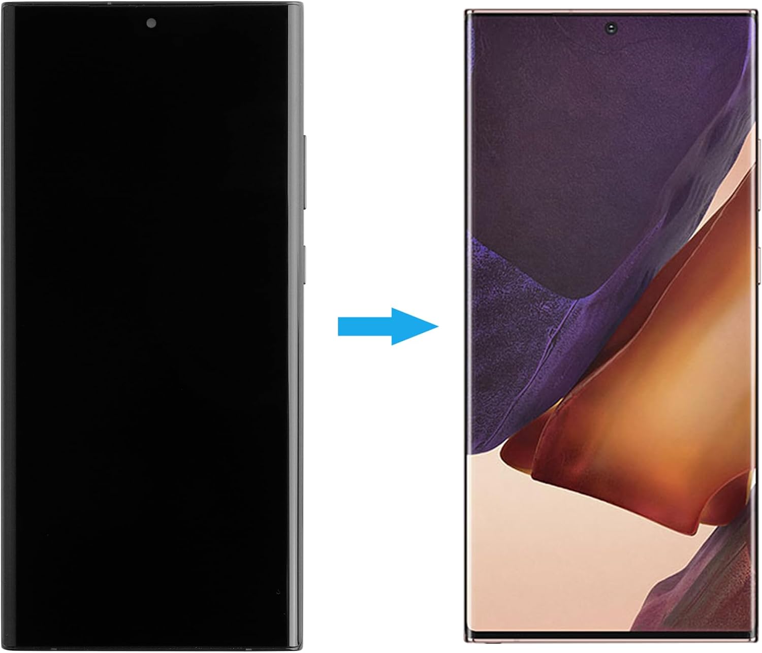[Supports Fingerprints][with Frame] New Duotipa OLED Display Screen Digitizer Assembly for Galaxy Note 20 Ultra 5G LCD Diaplay for N985F/DS N986U N986U1 N986B/DS N986W with Technical Repair Tools Kit.
