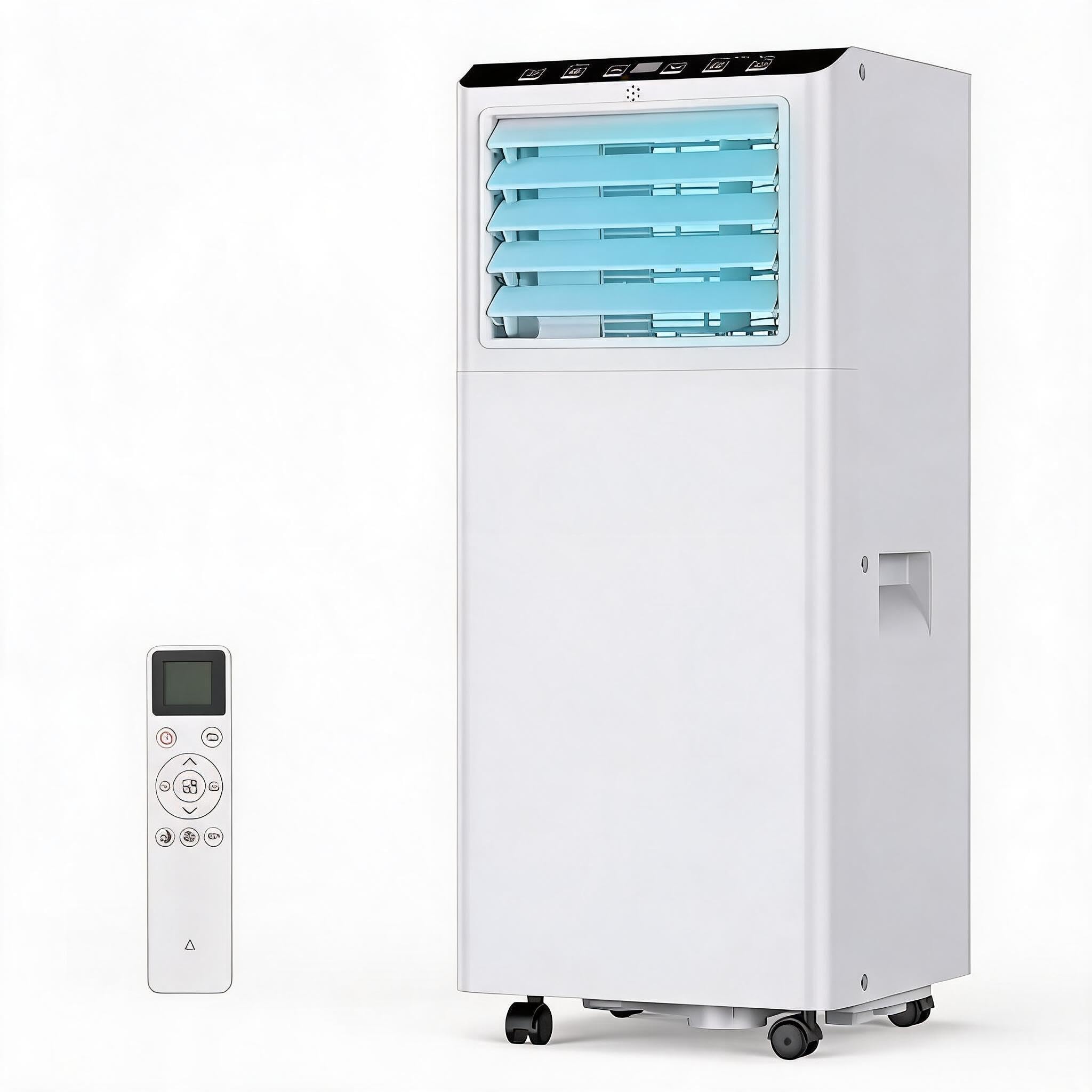 9000 BTU Portable Air Conditioner, 3-in-1 Portable AC Unit with Remote Control, Cooling, Dehumidifier, Fan Modes for Room and Office, 24H Timer