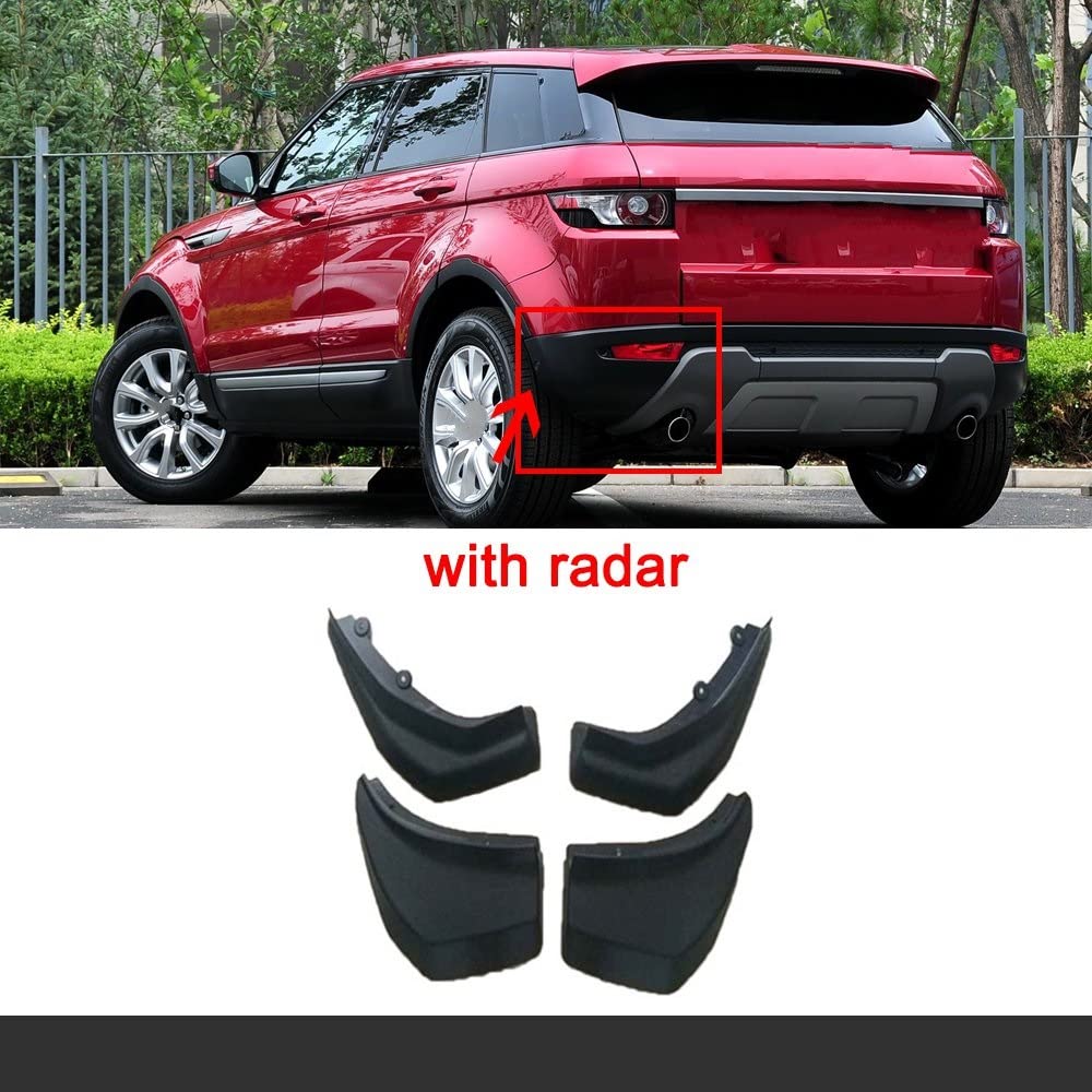 Spatlappen Voor Range Rover Evoque 2012-2018 – Set Van 4 – ABS-kunststof – Zwart – Waterdicht – Eenvoudige Montage – Voor- En Achterwiel