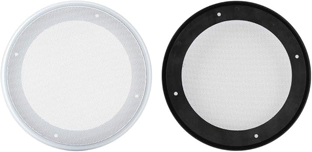 Mugast 2PCS Speaker Grille, Audio Speaker Cover for home speakers, ceilings, car audio systems, etc, Anti-collision, 6.5in, 8in (Optional)(6.5in)