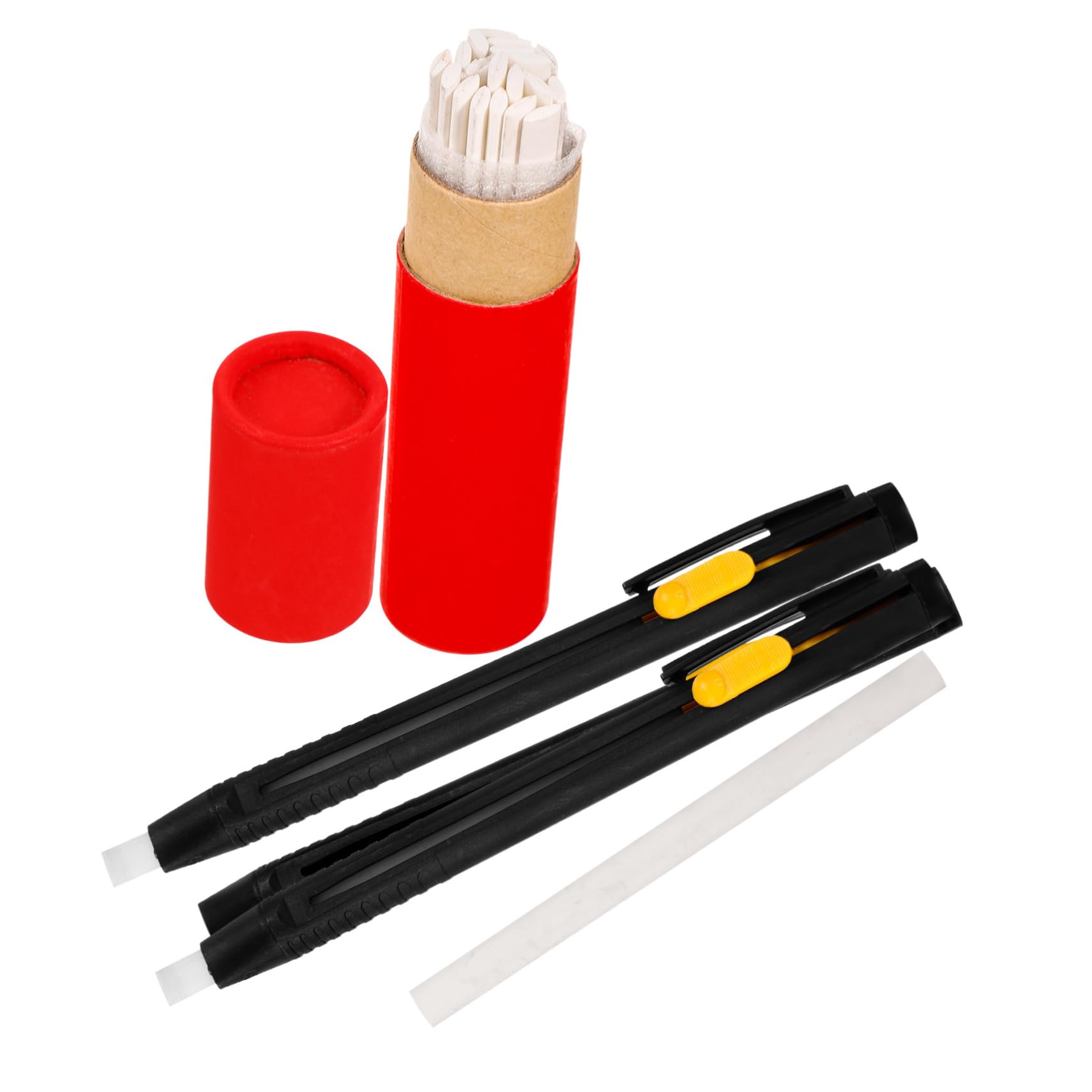 Gadpiparty 10 Juegos Pluma de dibujo invisible tiza de cuero reemplazable bolígrafos acolchados tiza marcador de tela lápiz para sastrería Marcar cuero con tiza rotuladores de retazos rosado
