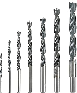 Steelex D4563 HSS Brad Point Set, 7 Piece