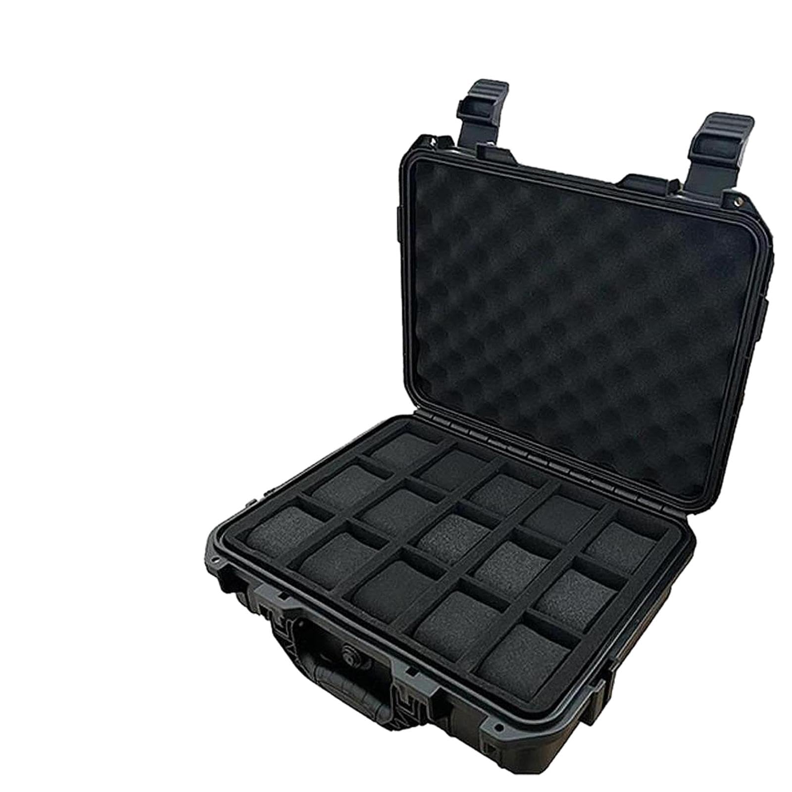 Perfeclan Étui de Transport pour Montre, Compartiment de Protection Compact, 15 emplacements, Anti-poussière, avec Boucle de Verrouillage, étui de Rangement de