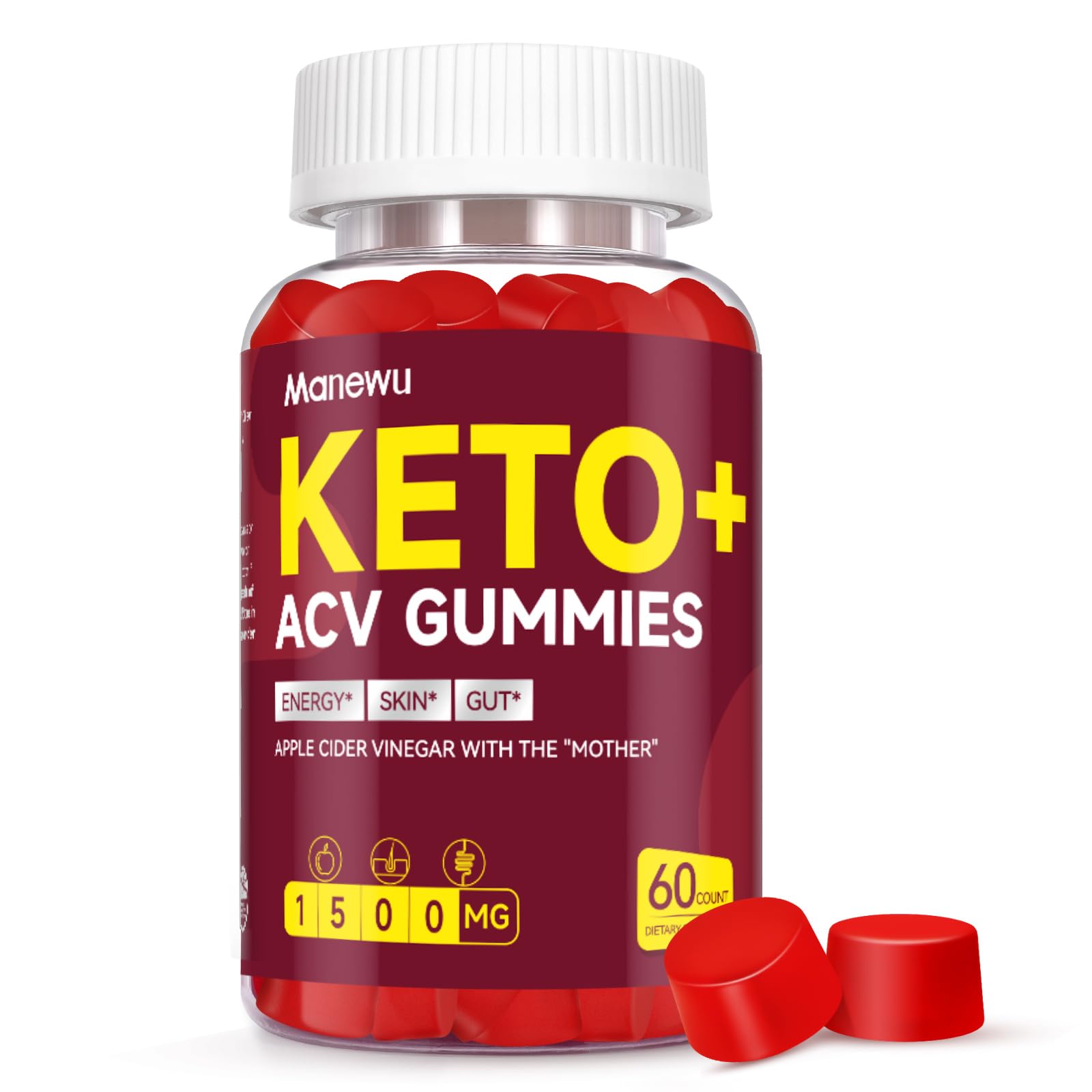 Buy Keto ACV Gummies Advanced , 1500MG Vegan Low Carb Apple Cider