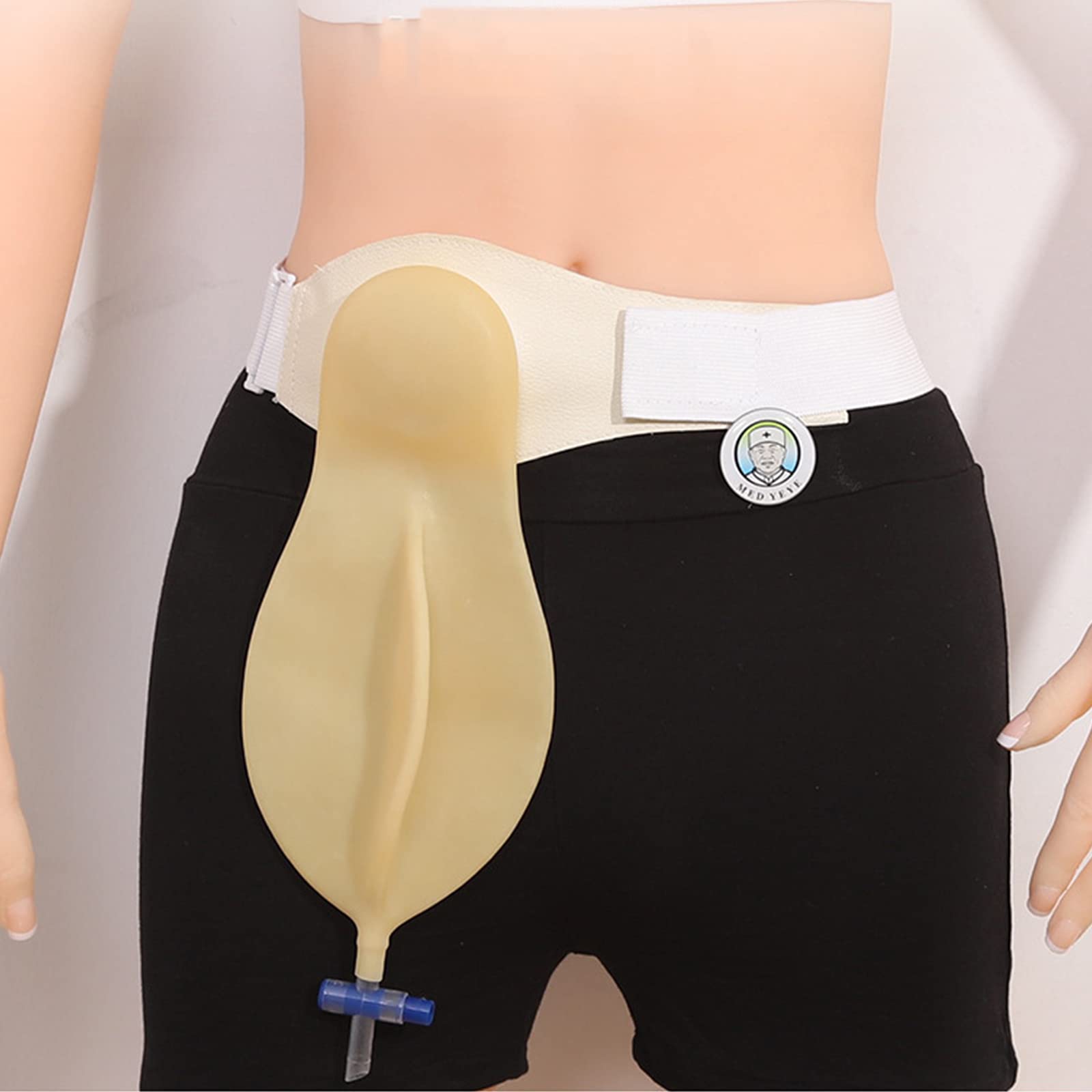 Bolsa de vejiga silicona separada en la boca bolsa, cinturón soporte for ostomía for el cuidado postoperatorio cirugía anorrectal