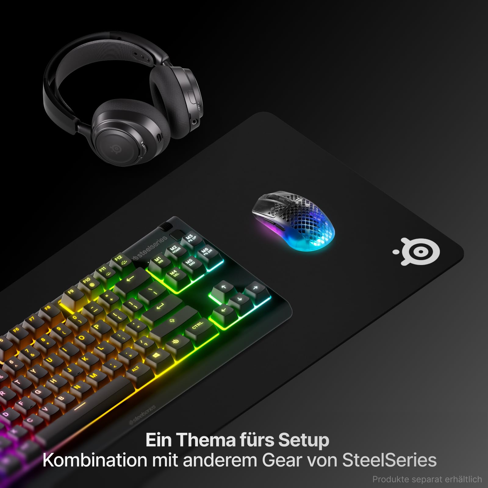 SteelSeries QcK Gaming-Mauspad, XXL dicker Stoff, geeignet für Schreibtische